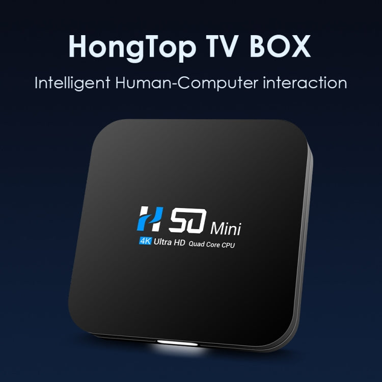 H50 Mini 4K Smart Network TV Box, Android 10.0, RK3318 Quad Core, 2GB+8GB, EU Plug - Consumer Electronics by buy2fix | Online Shopping UK | buy2fix