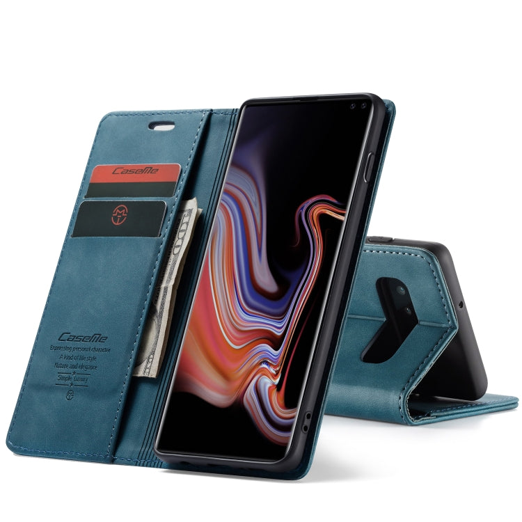 CaseMe-013 Multifunctional Horizontal Flip Leather Case with Card Slot & Holder for Galaxy S10 5G(Blue) - Galaxy Phone Cases by CaseMe | Online Shopping UK | buy2fix