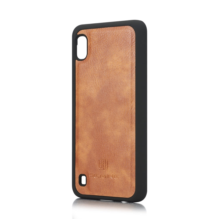 DG.MING Crazy Horse Texture Flip Detachable Magnetic Leather Case with Holder & Card Slots & Wallet for Galaxy A10(Brown) - Galaxy Phone Cases by DG.MING | Online Shopping UK | buy2fix