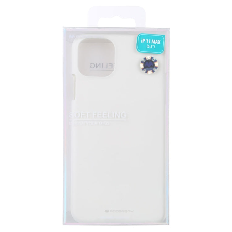 GOOSPERY SOFE FEELING TPU Shockproof and Scratch Case for iPhone 11 Pro Max(White) - iPhone 11 Pro Max Cases by GOOSPERY | Online Shopping UK | buy2fix