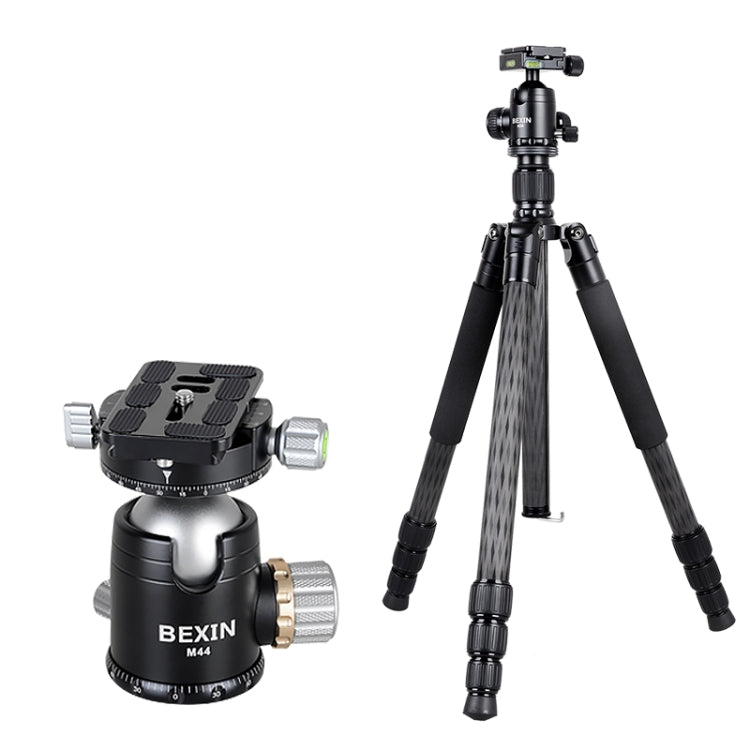 BEXIN W324C M44 Carbon Fiber Tripod Stable Shooting Camera for Vdeo Point Dslr Camera - Camera Accessories by BEXIN | Online Shopping UK | buy2fix