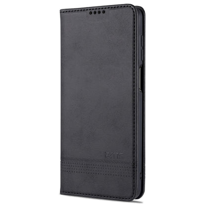 For Xiaomi Redmi Note 9 Pro / Note 9s AZNS Magnetic Calf Texture Horizontal Flip Leather Case with Card Slots & Holder & Wallet(Black) - Xiaomi Cases by AZNS | Online Shopping UK | buy2fix