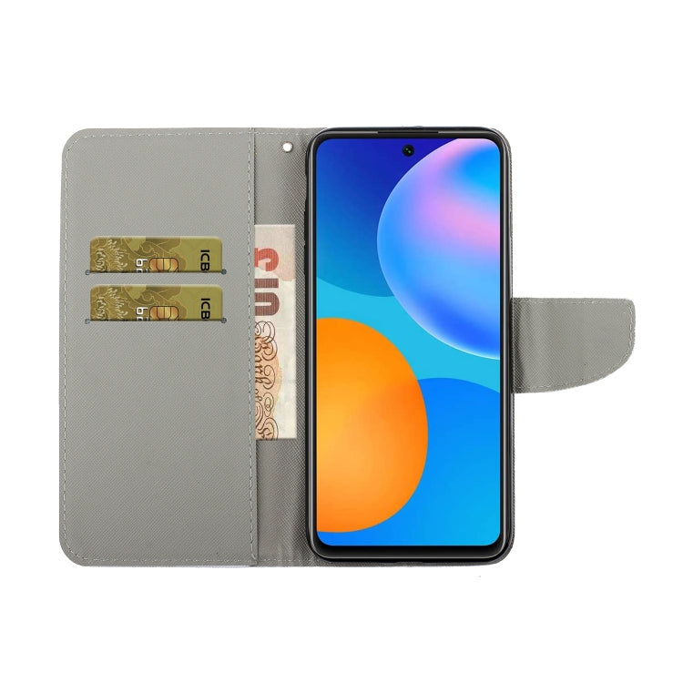 Colored Drawing Horizontal Flip Leather Case with Holder & Card Slot & Wallet For Huawei P Smart 2021 / Y7a(Chrysanthemum) - Huawei Cases by idewei | Online Shopping UK | buy2fix