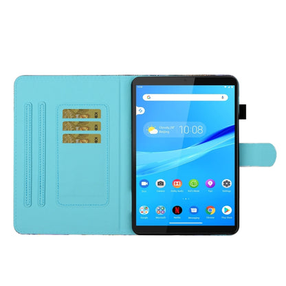 For Lenovo Tab M10 HD 2nd Gen TB-X306X Colored Drawing Stitching Horizontal Flip Leather Case TPU Bottom Case with Holder & Card Slots & Anti-skid Strip & Pen Slot & Sleep / Wake-up(Tower Pansy) - Mobile Accessories by buy2fix | Online Shopping UK | buy2fix