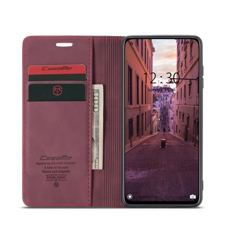 For Xiaomi Mi 10T 5G / 10T Pro 5G CaseMe-013 Multifunctional Retro Frosted Horizontal Flip Leather Case with Card Slot & Holder & Wallet(Wine Red) - Xiaomi Cases by CaseMe | Online Shopping UK | buy2fix