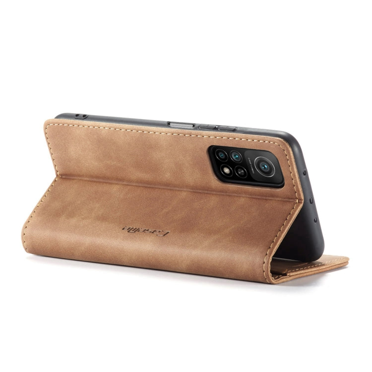 For Xiaomi Mi 10T 5G / 10T Pro 5G CaseMe-013 Multifunctional Retro Frosted Horizontal Flip Leather Case with Card Slot & Holder & Wallet(Brown) - Xiaomi Cases by CaseMe | Online Shopping UK | buy2fix