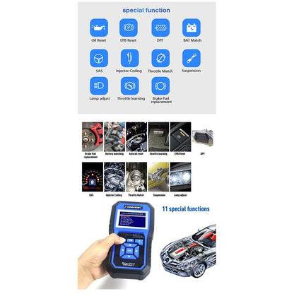 KONNWEI KW450 Car 2.8 inch TFT Color Screen Battery Tester Support 2 Languages / System  XP WIN7 WIN8 WIN10 - In Car by KONNWEI | Online Shopping UK | buy2fix