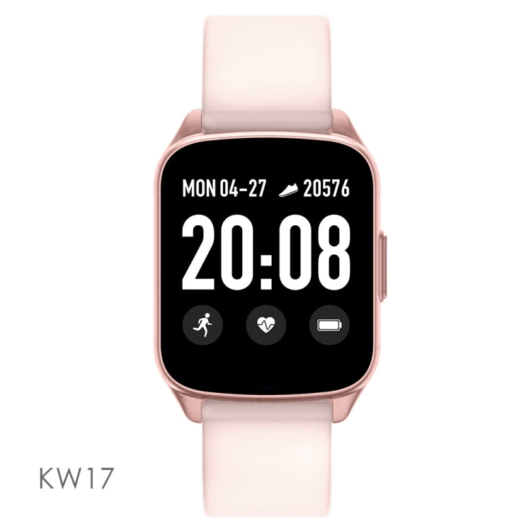 Lokmat KW17 1.3 inch TFT Screen IP68 Waterproof Smart Watch, Support Sleep Monitor / Heart Rate Monitor / Blood Pressure Monitor(Pink) - Smart Watches by Lokmat | Online Shopping UK | buy2fix