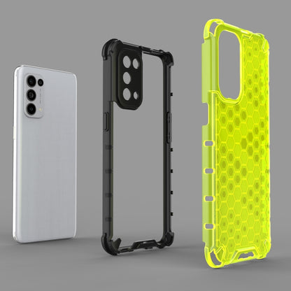 For Oppo Reno5 5G Shockproof Honeycomb PC + TPU Case(Green) - OPPO & vivo Accessories by buy2fix | Online Shopping UK | buy2fix