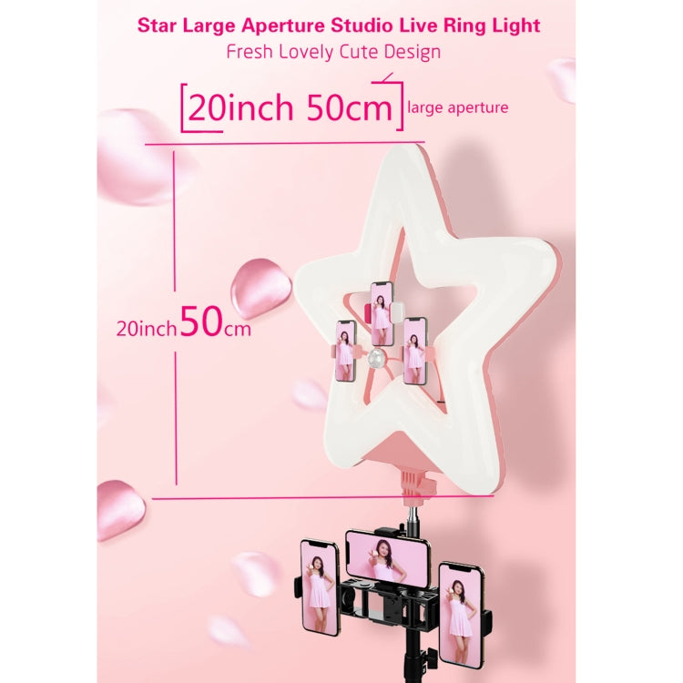 RK52 52cm Star Shape Live Broadcast Beauty Ring Selfie Fill Light without Tripod - Consumer Electronics by buy2fix | Online Shopping UK | buy2fix