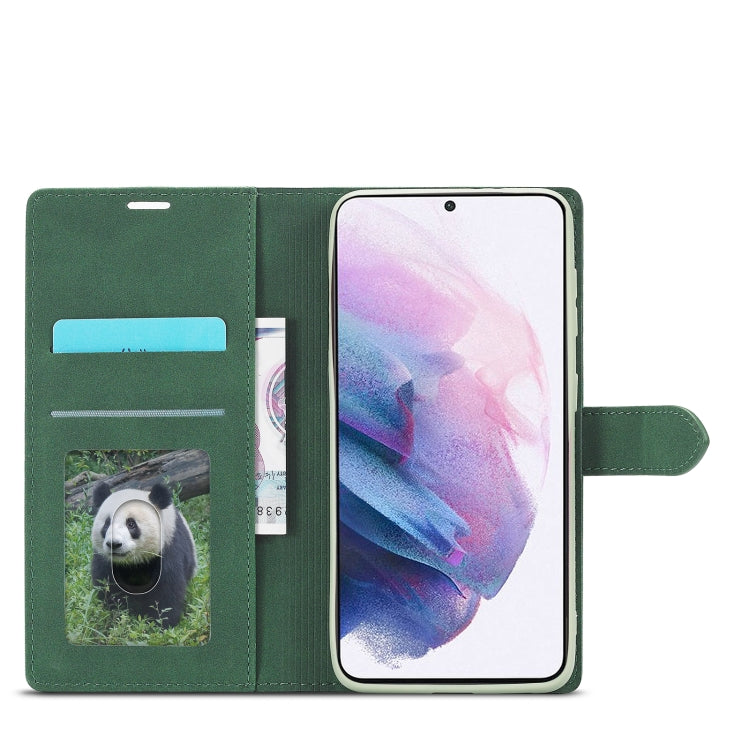 For Samsung Galaxy S21 5G Forwenw F1 Series Matte Strong Magnetism Horizontal Flip Leather Case with Holder & Card Slots & Wallet & Photo Frame(Green) - Galaxy S21 5G Cases by Forwenw | Online Shopping UK | buy2fix