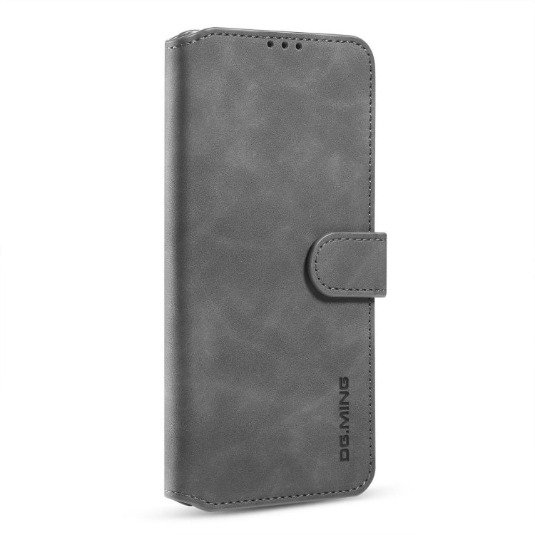 For samsung Galaxy A32 5G DG.MING Retro Oil Side Horizontal Flip Leather Case with Holder & Card Slots & Wallet(Grey) - Galaxy Phone Cases by DG.MING | Online Shopping UK | buy2fix