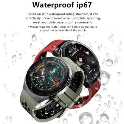 MT3 1.28 inch TFT Screen IP67 Waterproof Smart Watch, Support Bluetooth Call / Sleep Monitoring / Heart Rate Monitoring(Red) - Smart Wear by buy2fix | Online Shopping UK | buy2fix