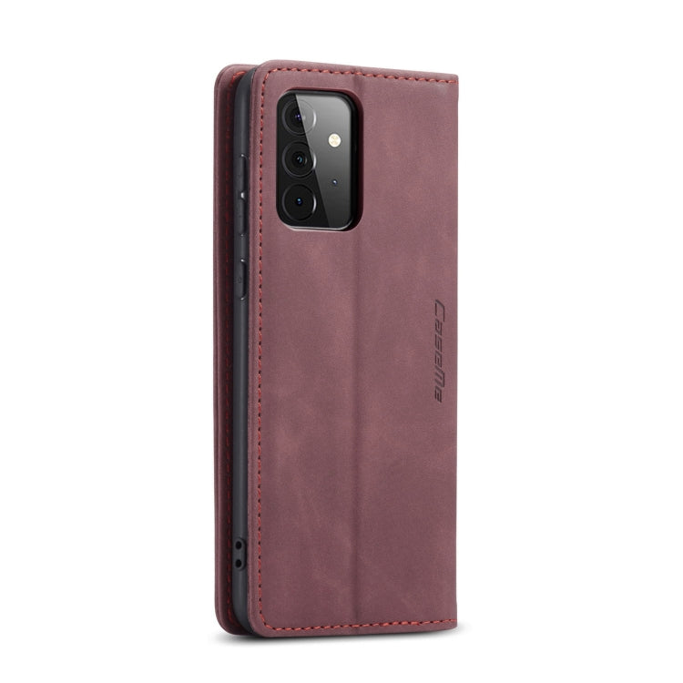 For Samsung Galaxy A72 5G / 4G CaseMe 013 Multifunctional Horizontal Flip Leather Case with Holder & Card Slot & Wallet(Wine Red) - Galaxy Phone Cases by CaseMe | Online Shopping UK | buy2fix