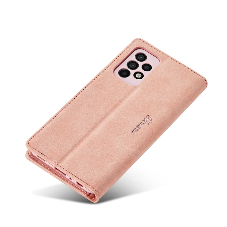 For Samsung Galaxy A52 5G/4G Forwenw F1 Series Matte Strong Magnetism Horizontal Flip Leather Case with Holder & Card Slots & Wallet & Photo Frame(Rose Gold) - Galaxy Phone Cases by Forwenw | Online Shopping UK | buy2fix