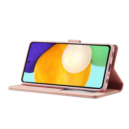 For Samsung Galaxy A52 5G/4G Forwenw F1 Series Matte Strong Magnetism Horizontal Flip Leather Case with Holder & Card Slots & Wallet & Photo Frame(Rose Gold) - Galaxy Phone Cases by Forwenw | Online Shopping UK | buy2fix