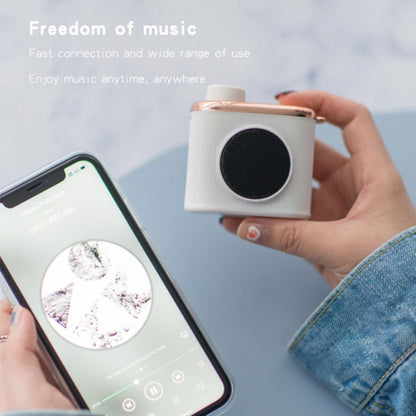 CM-2 3W Camera Shape Mini Single Speaker Bluetooth Speaker with Lanyard(White) - Mini Speaker by buy2fix | Online Shopping UK | buy2fix