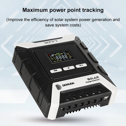 MPPT Solar Controller 12V / 24V / 48V Automatic Identification Charging Controller with Dual USB Output, Model:60A - Consumer Electronics by buy2fix | Online Shopping UK | buy2fix