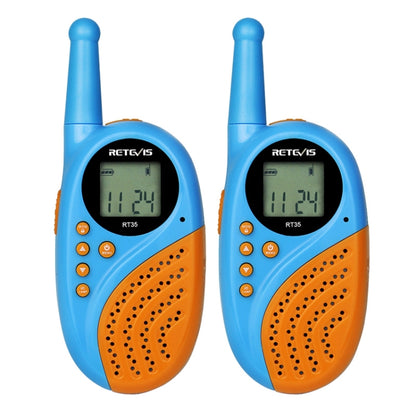 1 Pair RETEVIS RT35 0.5W EU Frequency 446MHz 8CH Handheld Children Walkie Talkie(Blue) - Children by RETEVIS | Online Shopping UK | buy2fix