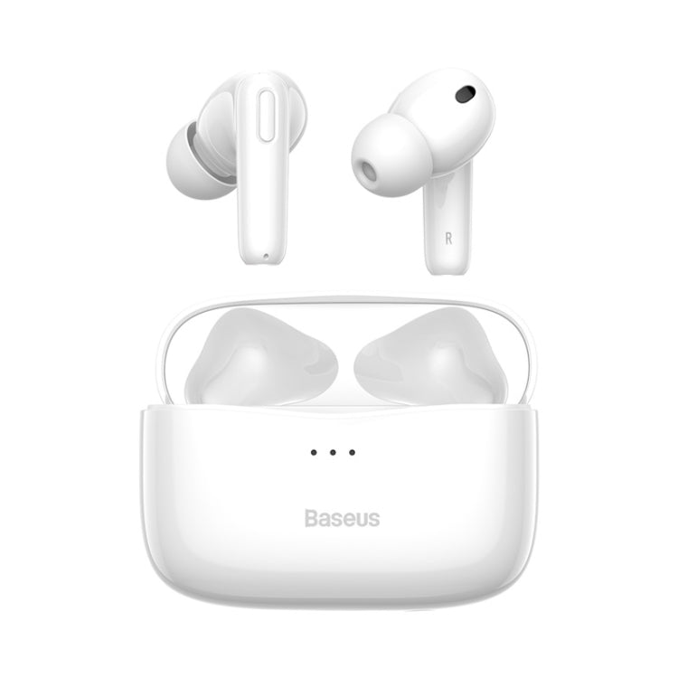 Baseus SIMU S2 ANC True Wireless Earphones with Charging Case(White) - TWS Earphone by Baseus | Online Shopping UK | buy2fix