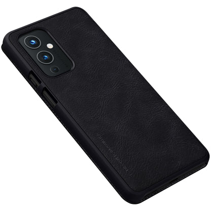 For OnePlus 9 (IN/CN Version) NILLKIN QIN Series Crazy Horse Texture Horizontal Flip Leather Case with Card Slot(Black) - OnePlus Cases by NILLKIN | Online Shopping UK | buy2fix