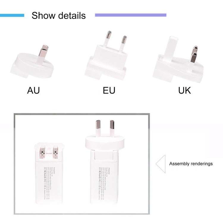 PD30C 30W USB-C / Type-C Port Fast Charging Travel Charger(EU Plug) - Apple Accessories by buy2fix | Online Shopping UK | buy2fix