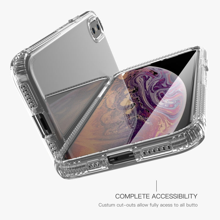 For iPhone X / XS Shockproof Transparent TPU Airbag Protective Case - Apple Accessories by buy2fix | Online Shopping UK | buy2fix