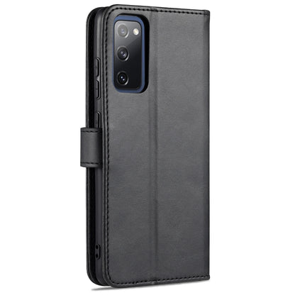 For Samsung Galaxy S20 FE / S20 Lite / S20 Fan Edition / S20 FE 5G / S20 FE 2022 AZNS Skin Feel Calf Texture Horizontal Flip Leather Case with Card Slots & Holder & Wallet(Black) - Galaxy S20 FE Cases by AZNS | Online Shopping UK | buy2fix