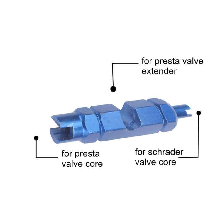 A5588 10 PCS Bicycle French Valve Core with Blue Disassembly Tool - Outdoor & Sports by buy2fix | Online Shopping UK | buy2fix