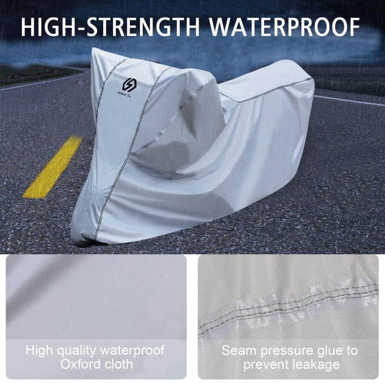 WUPP CS-1410B4 Motorcycle Thickened Oxford Cloth All-inclusive Waterproof Sun-proof Protective Cover, Size:XL(Silver) - Protective Gear by WUPP | Online Shopping UK | buy2fix