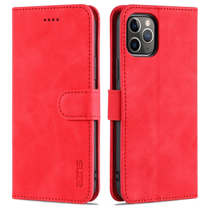 For iPhone 11 Pro Max AZNS Skin Feel Calf Texture Horizontal Flip Leather Case with Card Slots & Holder & Wallet (Red) - iPhone 11 Pro Max Cases by AZNS | Online Shopping UK | buy2fix