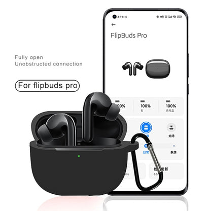 For Xiaomi FlipBuds Pro Full Coverage Liquid Silicone Protective Case(Blue) - Xiaomi Earphone Case by buy2fix | Online Shopping UK | buy2fix