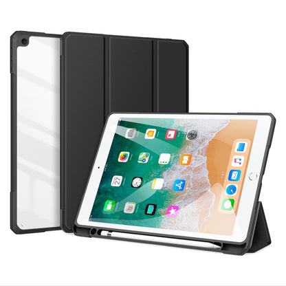 DUX DUCIS TOBY Series Shockproof PU Leather + PC + TPU Horizontal Flip Case with Holder & Pen Slot & Sleep / Wake-up Function For iPad 9.7 inch 2017 / 2018(Black) - iPad 9.7 (2018) & (2017) Cases by DUX DUCIS | Online Shopping UK | buy2fix