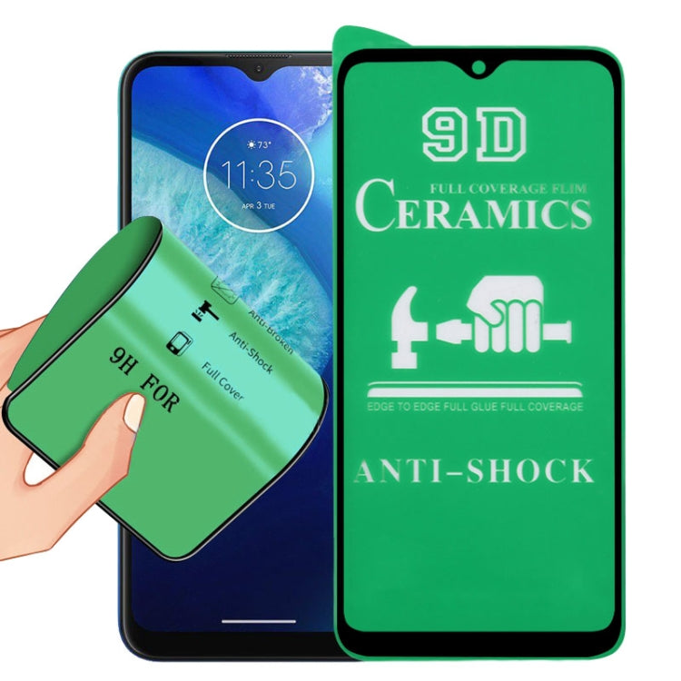 For Motorola Moto G8 Power Lite 9D Full Screen Full Glue Ceramic Film - Motorola Tempered Glass by buy2fix | Online Shopping UK | buy2fix