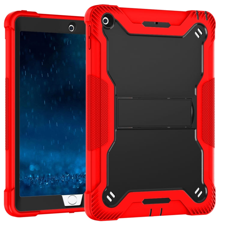 Silicone + PC Shockproof Protective Case with Holder For iPad 9.7 inch (2017/2018)(Red + Black) - iPad 9.7 (2018) & (2017) Cases by buy2fix | Online Shopping UK | buy2fix