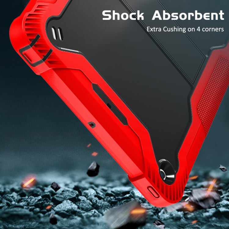 Silicone + PC Shockproof Protective Case with Holder For iPad 9.7 inch (2017/2018)(Red + Black) - iPad 9.7 (2018) & (2017) Cases by buy2fix | Online Shopping UK | buy2fix