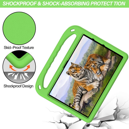 For Amazon Fire HD 10 2021 Handle Portable EVA Shockproof Anti Falling Protective Case with Triangle Holder(Green) - Amazon by buy2fix | Online Shopping UK | buy2fix
