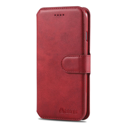 For iPhone 7 / 8 AZNS Calf Texture Magnetic Horizontal Flip PU Leather Case with Holder & Card Slots & Photo Frame(Red) - iPhone SE 2022 / 2020 / 8 / 7 Cases by AZNS | Online Shopping UK | buy2fix