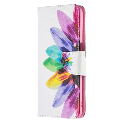 For OPPO A74 / A93 / A54 5G Colored Drawing Pattern Horizontal Flip Leather Case with Holder & Card Slots & Wallet(Sun Flower) - OPPO & vivo Accessories by buy2fix | Online Shopping UK | buy2fix