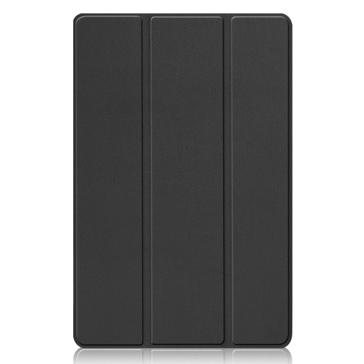 For Xiaomi Pad 5 Custer Texture Horizontal Flip Leather Case with Three-folding Holder & Sleep / Wake-up Function(Black) - Mobile Accessories by buy2fix | Online Shopping UK | buy2fix