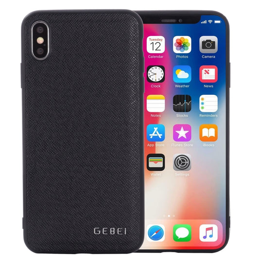 For iPhone 11 GEBEI Full-coverage Shockproof Leather Protective Case(Black) - iPhone 11 Cases by GEBEI | Online Shopping UK | buy2fix