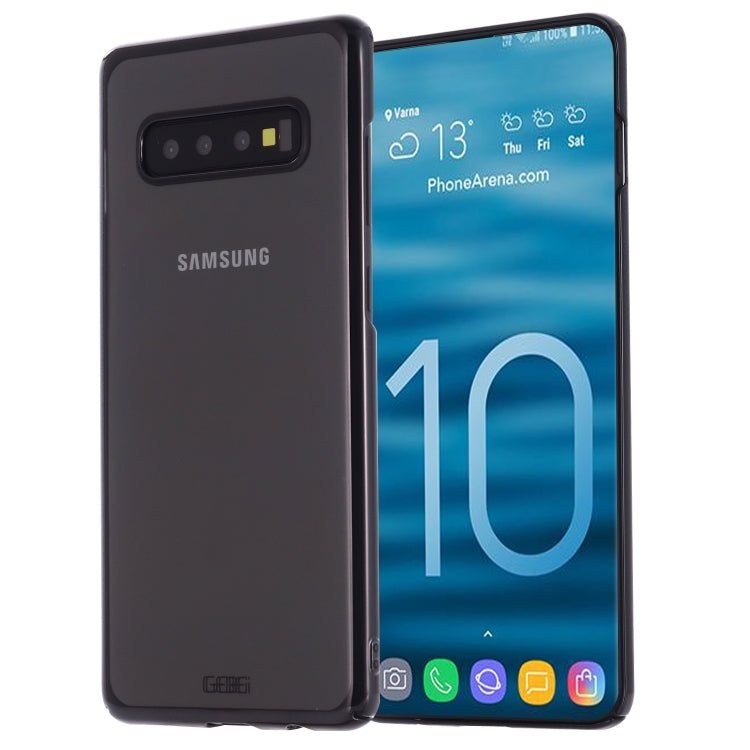 For Galaxy S10 GEBEI Shockproof  Plating PC Protective Case(Black) - Galaxy Phone Cases by GEBEI | Online Shopping UK | buy2fix