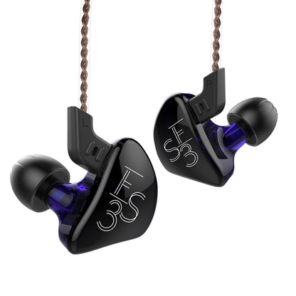 KZ ES3 Standard Version 3.5mm Hanging Ear Sports Design In-Ear Style Wired Earphone, Cable Length: 1.2m(Purple) - In Ear Wired Earphone by KZ | Online Shopping UK | buy2fix