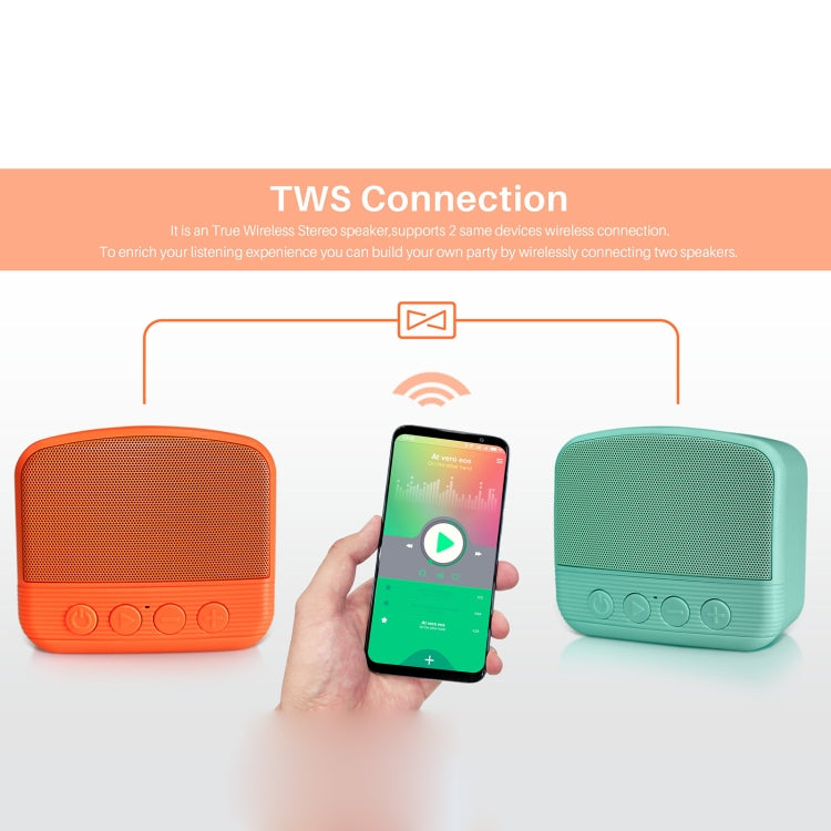 New Rixing NR-101 Mini TWS Bluetooth Speaker(Red) - Mini Speaker by New Rixing | Online Shopping UK | buy2fix