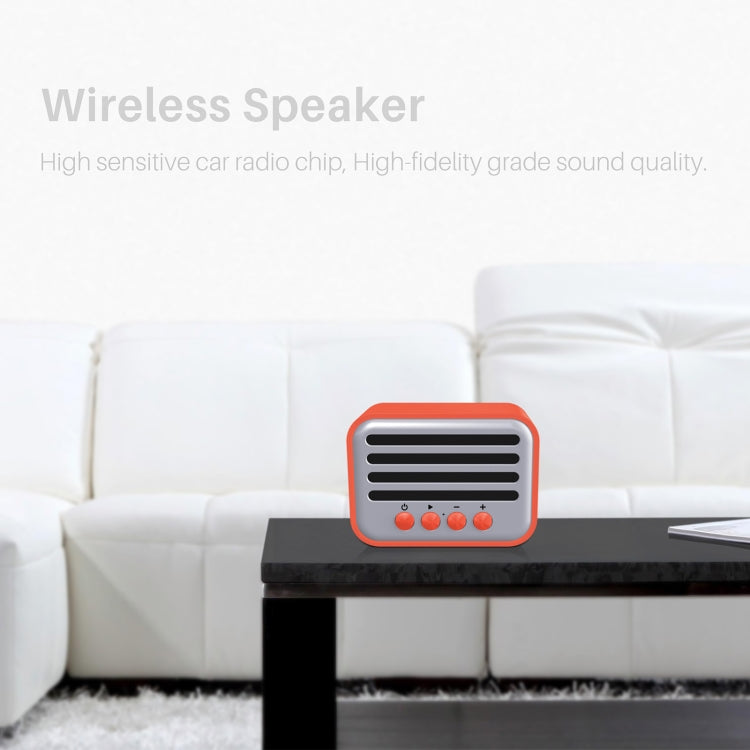 New Rixing NR-102 Mini TWS Bluetooth Speaker(Orange) - Mini Speaker by New Rixing | Online Shopping UK | buy2fix