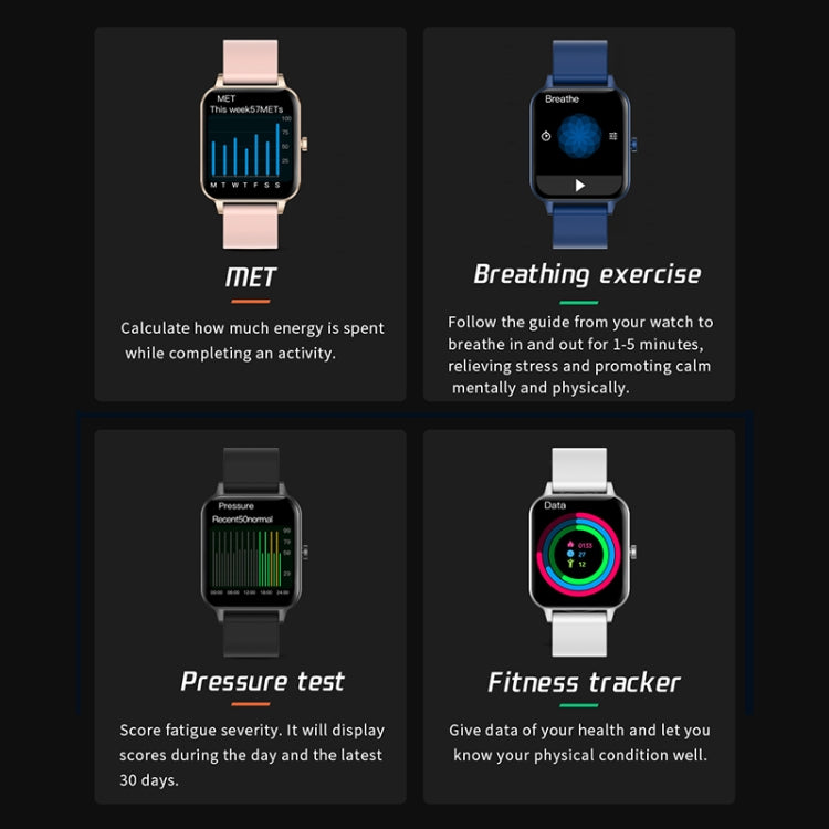 MX7 1.69 inch IPS Touch Screen IP68 Waterproof Smart Watch, Support Sleep Monitoring / Heart Rate Monitoring / Bluetooth Call / Body Temperature Monitoring(Black) - Smart Wear by buy2fix | Online Shopping UK | buy2fix