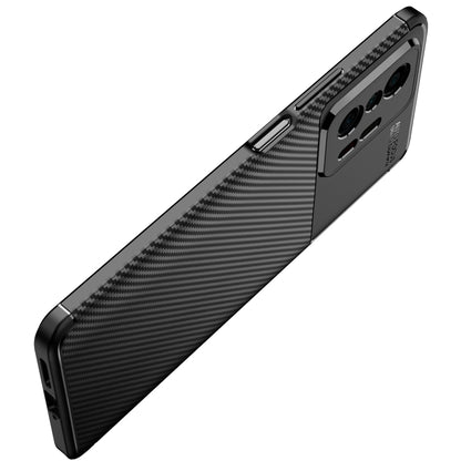 For Xiaomi Mi 11T / 11T Pro Carbon Fiber Texture Shockproof TPU Case(Blue) - Xiaomi Cases by buy2fix | Online Shopping UK | buy2fix