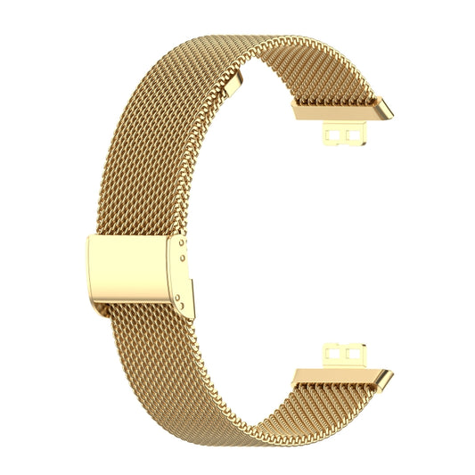 For Huawei Watch Fit Mesh Metal Watch Band(Gold) - Smart Wear by buy2fix | Online Shopping UK | buy2fix