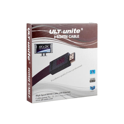 ULT-unite 4K Ultra HD Gold-plated HDMI to HDMI Flat Cable, Cable Length:1.5m(Transparent Purple) - Cable by ult-unite | Online Shopping UK | buy2fix