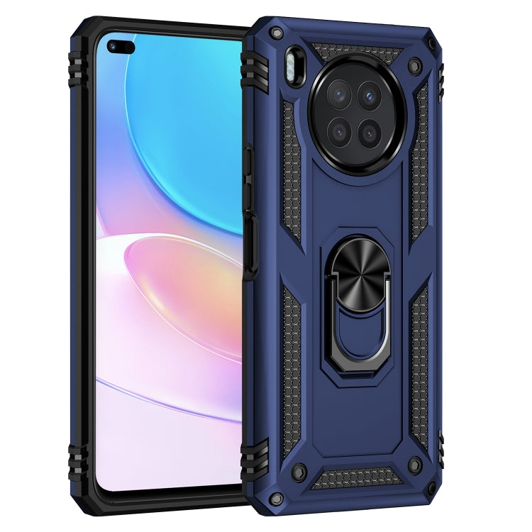 For Huawei nova 8i Shockproof TPU + PC Phone Case with 360 Degree Rotating Holder(Blue) - Mobile Accessories by buy2fix | Online Shopping UK | buy2fix